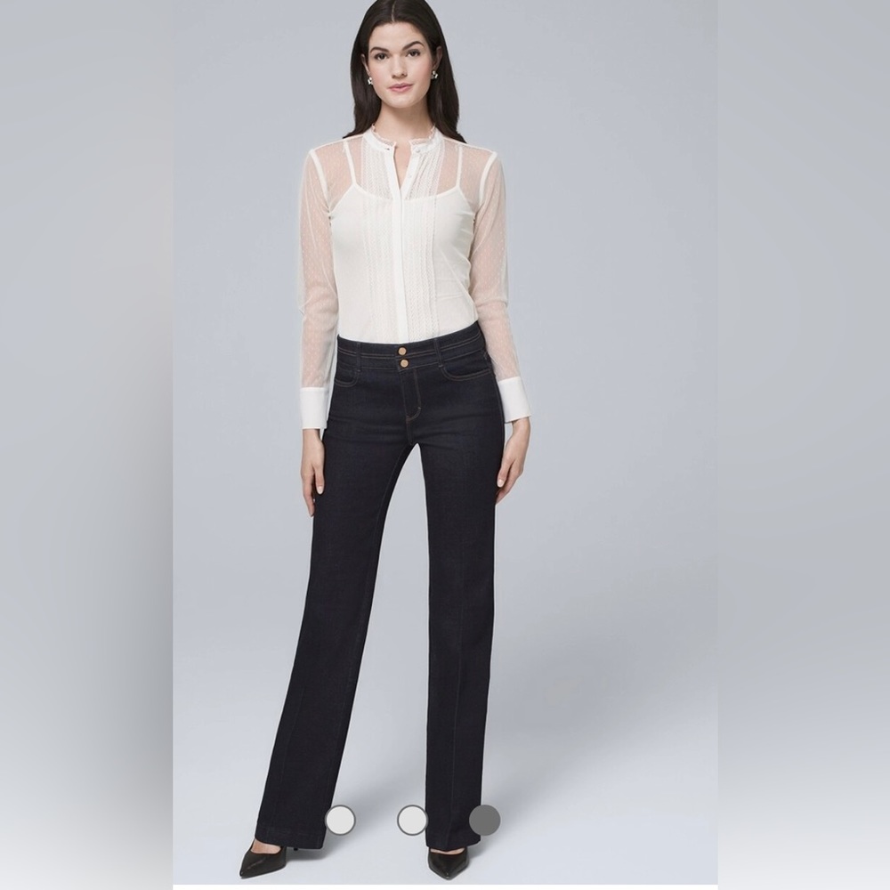 WHBM High Rise Trouser Jeans - Size 4R